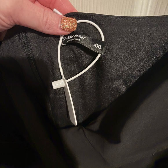 55- NWT Black Long Sleeve off the shoulder Dress - Picture 4 of 5